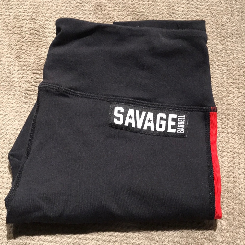 Savage Barbell leggings sz M
